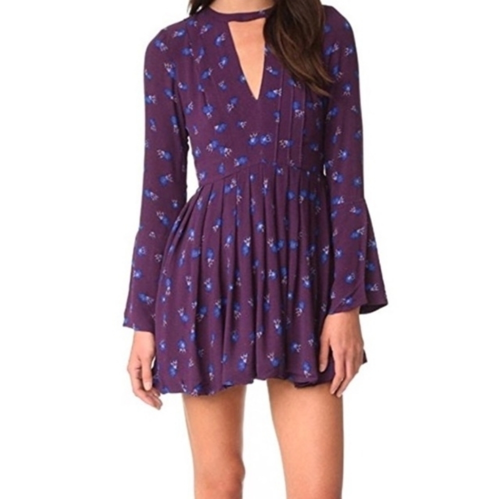 🎉💕HP💕🎉 Free People Purple Mini Dress